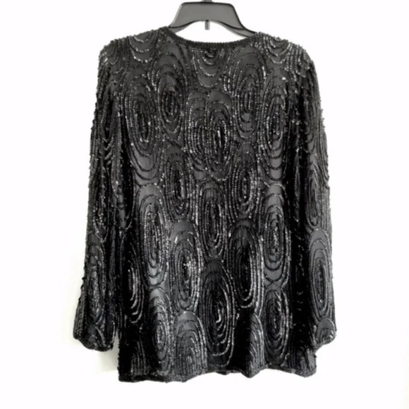 Formal Sparkly Sequined Occasion Jacket - Picture 7 of 15